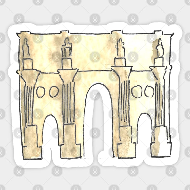 Rome Icons: Arch of Constantine Sticker by buhloop.icons